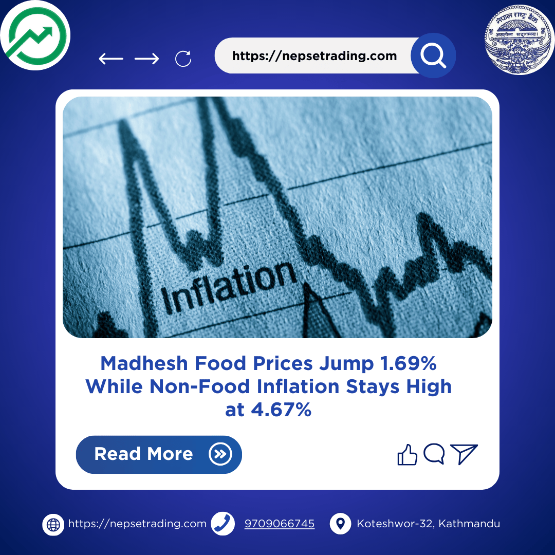 Madhesh Food Prices Jump 1.69% While Non-Food Inflation Stays High at 4.67%