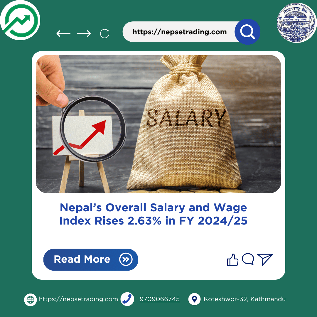 Nepal’s Overall Salary and Wage Index Rises 2.63% in FY 2024/25
