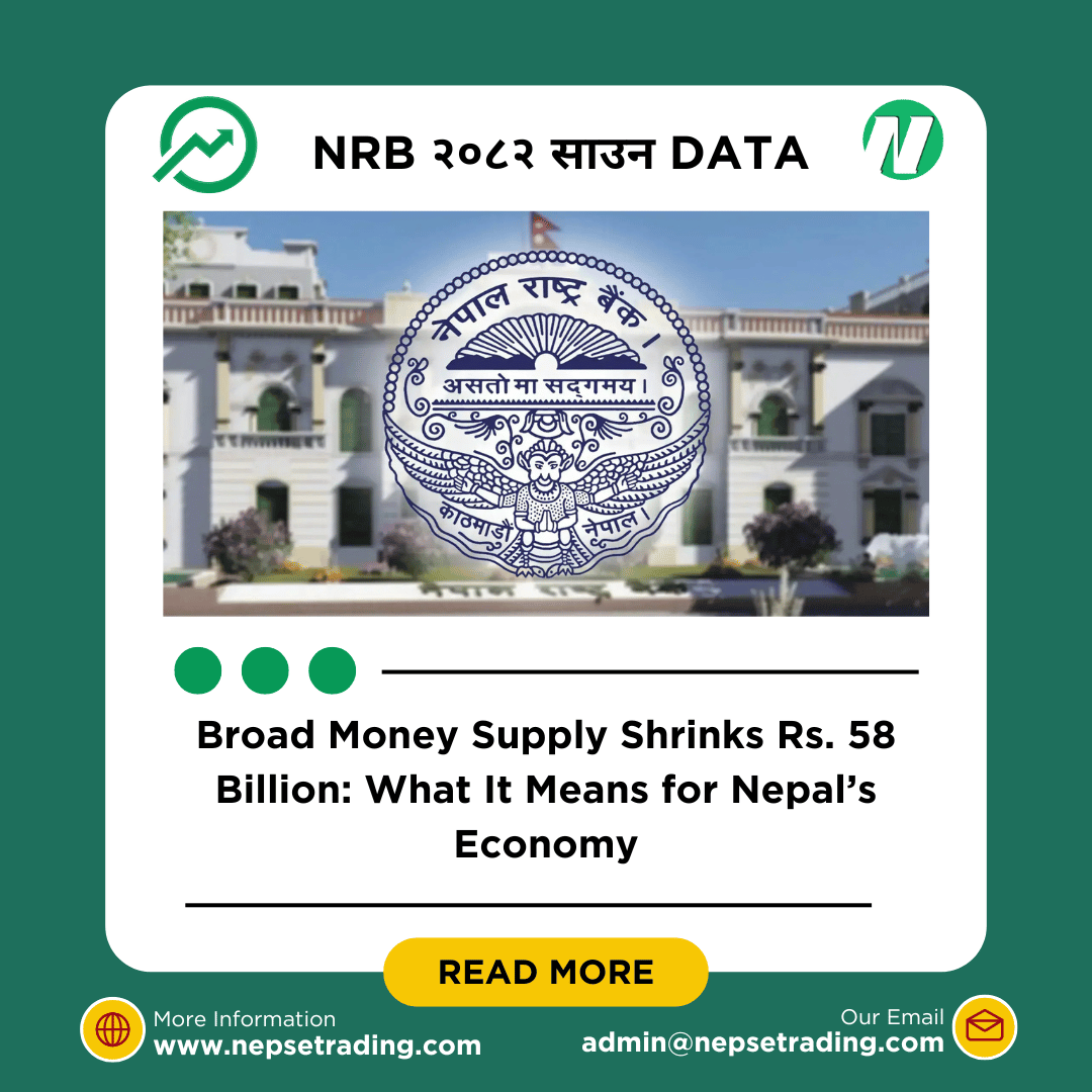 Broad Money Supply Shrinks Rs. 58 Billion: What It Means for Nepal’s Economy