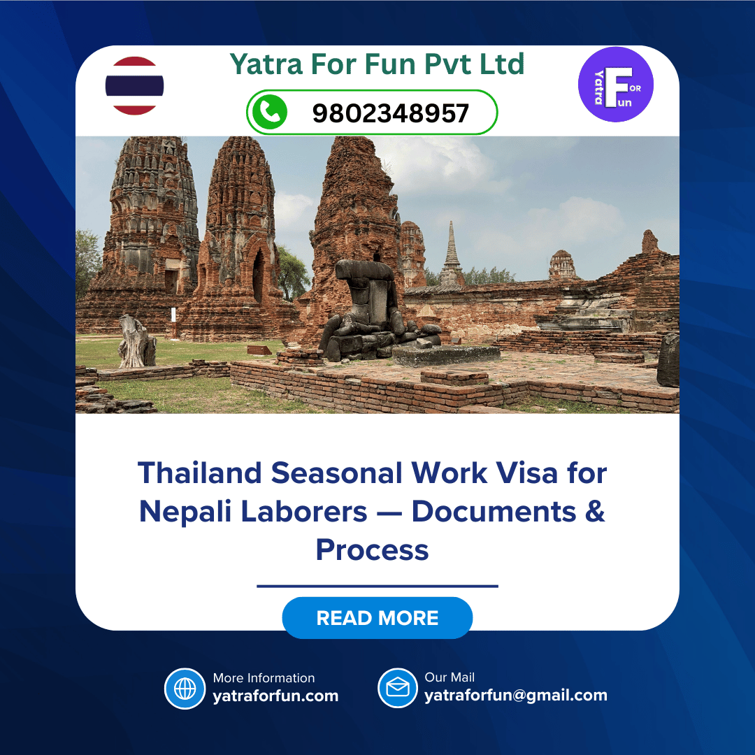 Thailand Seasonal Work Visa for Nepali Laborers — Documents & Process