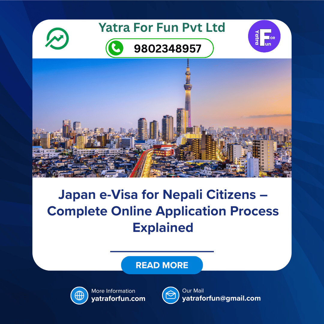 Japan e-Visa for Nepali Citizens – Complete Online Application Process Explained