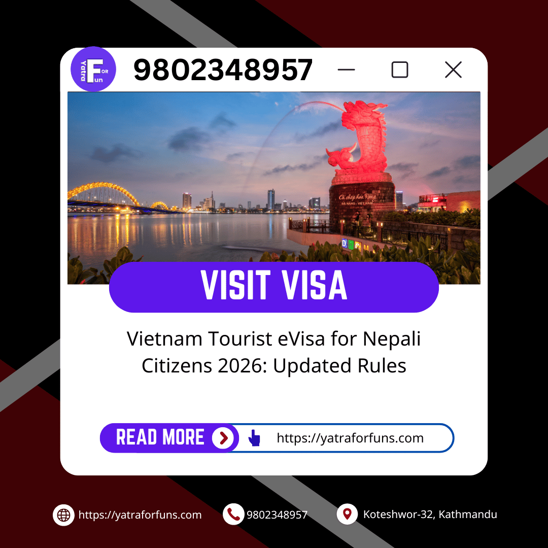 Vietnam Tourist eVisa for Nepali Citizens 2026: Updated Rules