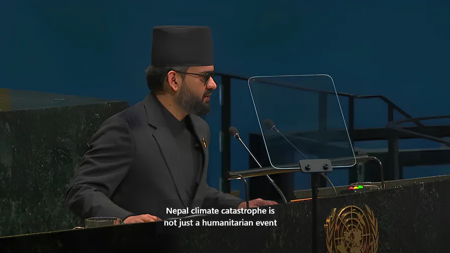 PM Balen's Proposal at the UN: Establish a 'Himalayan Climate Mechanism' Involving Nepal, India, and China